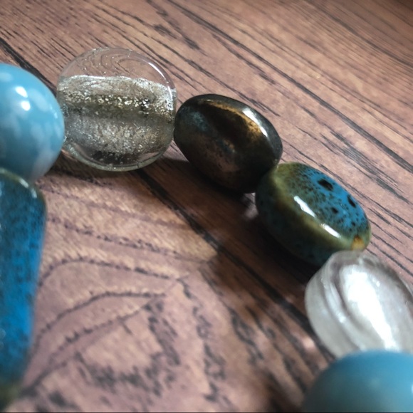 Laugh Often - Love Much Blue Stretchy Bracelet - Picture 5 of 10